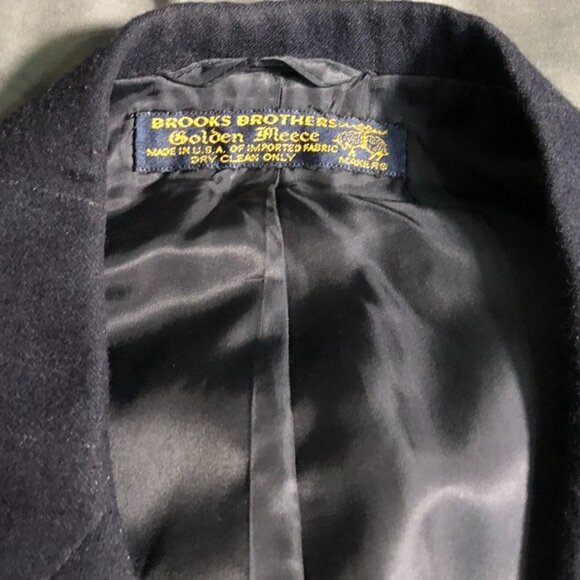 Vintage Brooks Brothers Mens Blazer Jacket 42R Golden Fleece Navy Windowpane - Picture 16 of 16